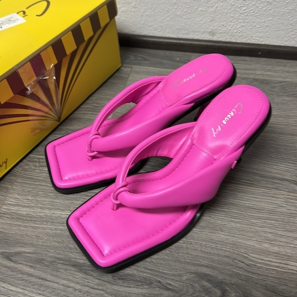 Sam Edelman Circus Womens Skeet Flip Flop Thong Sandals Pink - Picture 5 of 5